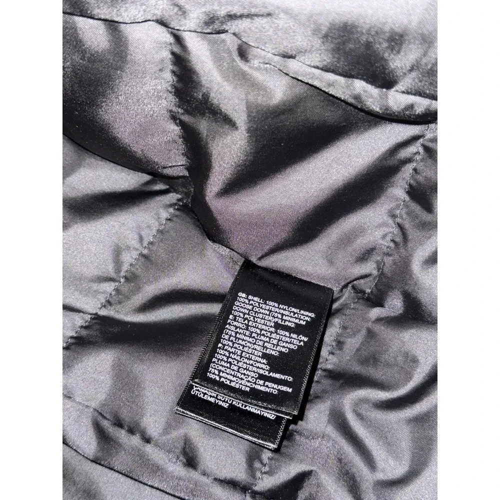 The North Face 550 Down Puffer‎ Jacket Men's XL Black Green Full Zip Gorpcore